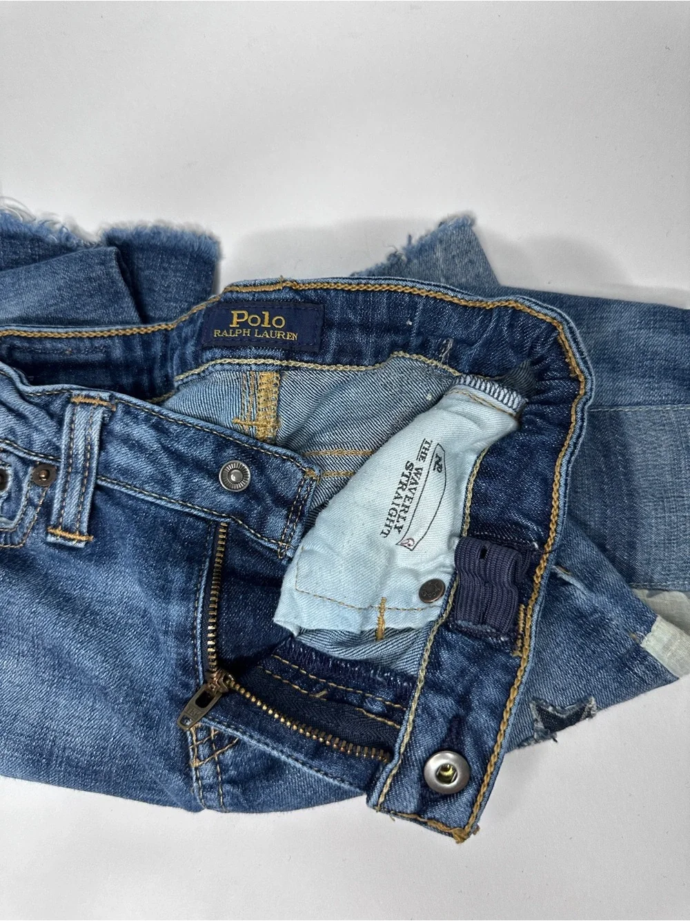 Polo Ralph Lauren Kids Distressed Patchwork Set Jacket Jeans size 6